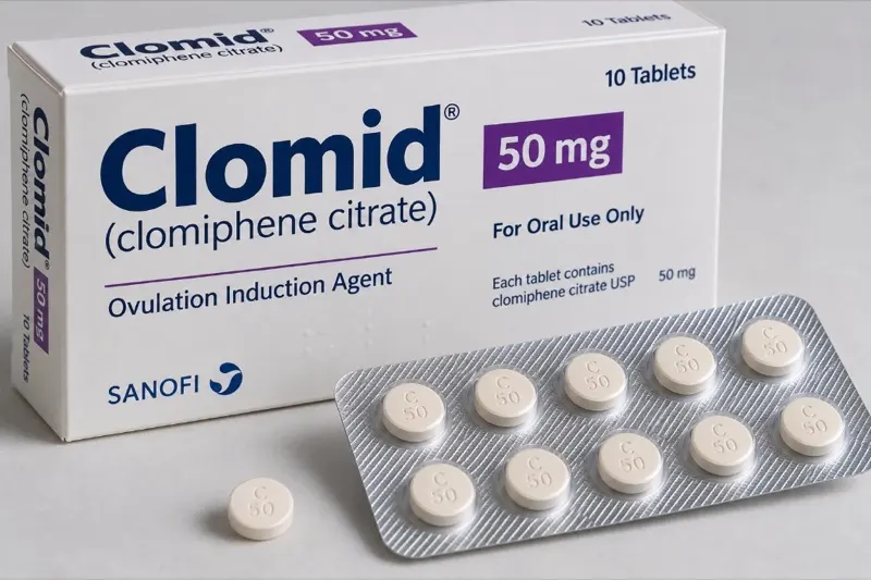 Buy Cheap Clomid 50mg (Clomifene) Online UK Without Prescription — £0.47/Tablet