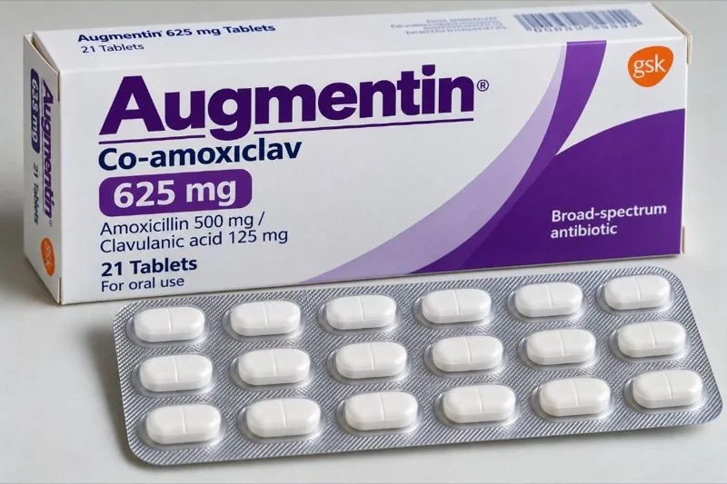 Augmentin 625mg Tablets (Co-Amoxiclav) — UK Online Clinic & Private Prescription